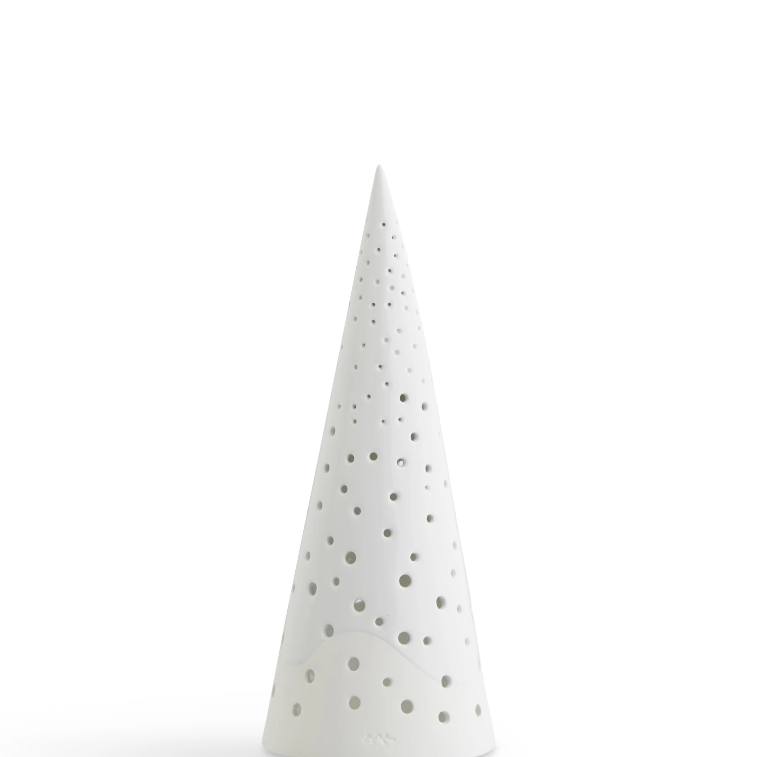 Kähler Nobili Ceramic Cone Tealight Holder 25.5cm White 1 Kähler Nobili Ceramic Cone Tealight Holder 25.5cm White