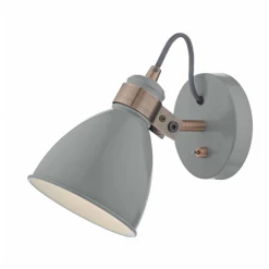 Där Lighting Grey & Copper Frederick Wall Light