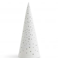Kähler Nobili Ceramic Cone Tealight Holder 30cm White