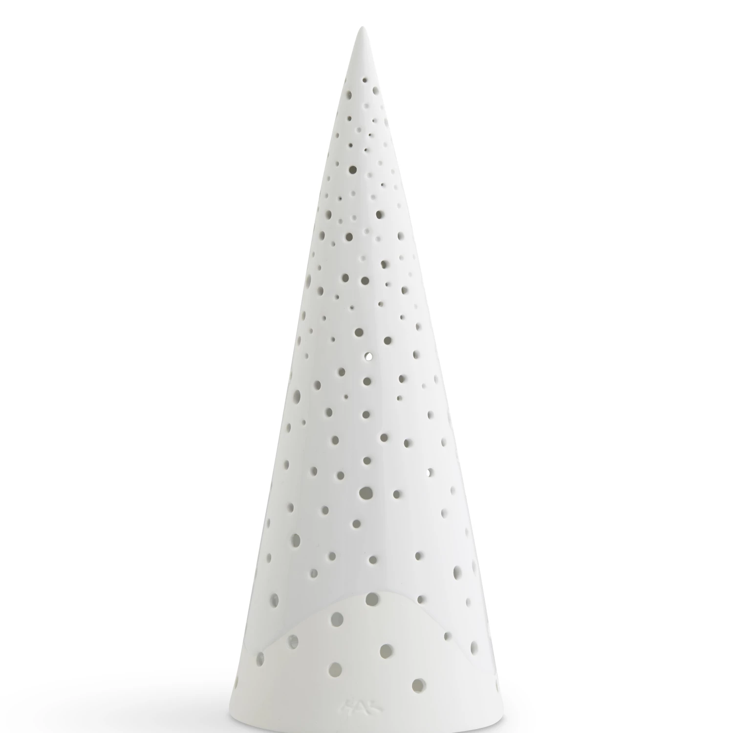 Kähler Nobili Ceramic Cone Tealight Holder 30cm White 1 Kähler Nobili Ceramic Cone Tealight Holder 30cm White