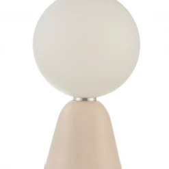 Där Lighting Francesca Table Lamp Pink Opal Glass