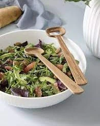 Kähler Salad Servers | Natural Oak