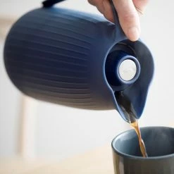 Kähler Indigo Blue Hammershoi 1 Litre Thermos Jug 5 Kähler Indigo Blue Hammershoi 1 Litre Thermos Jug