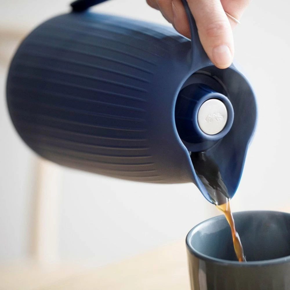 Kähler Indigo Blue Hammershoi 1 Litre Thermos Jug 3 Kähler Indigo Blue Hammershoi 1 Litre Thermos Jug