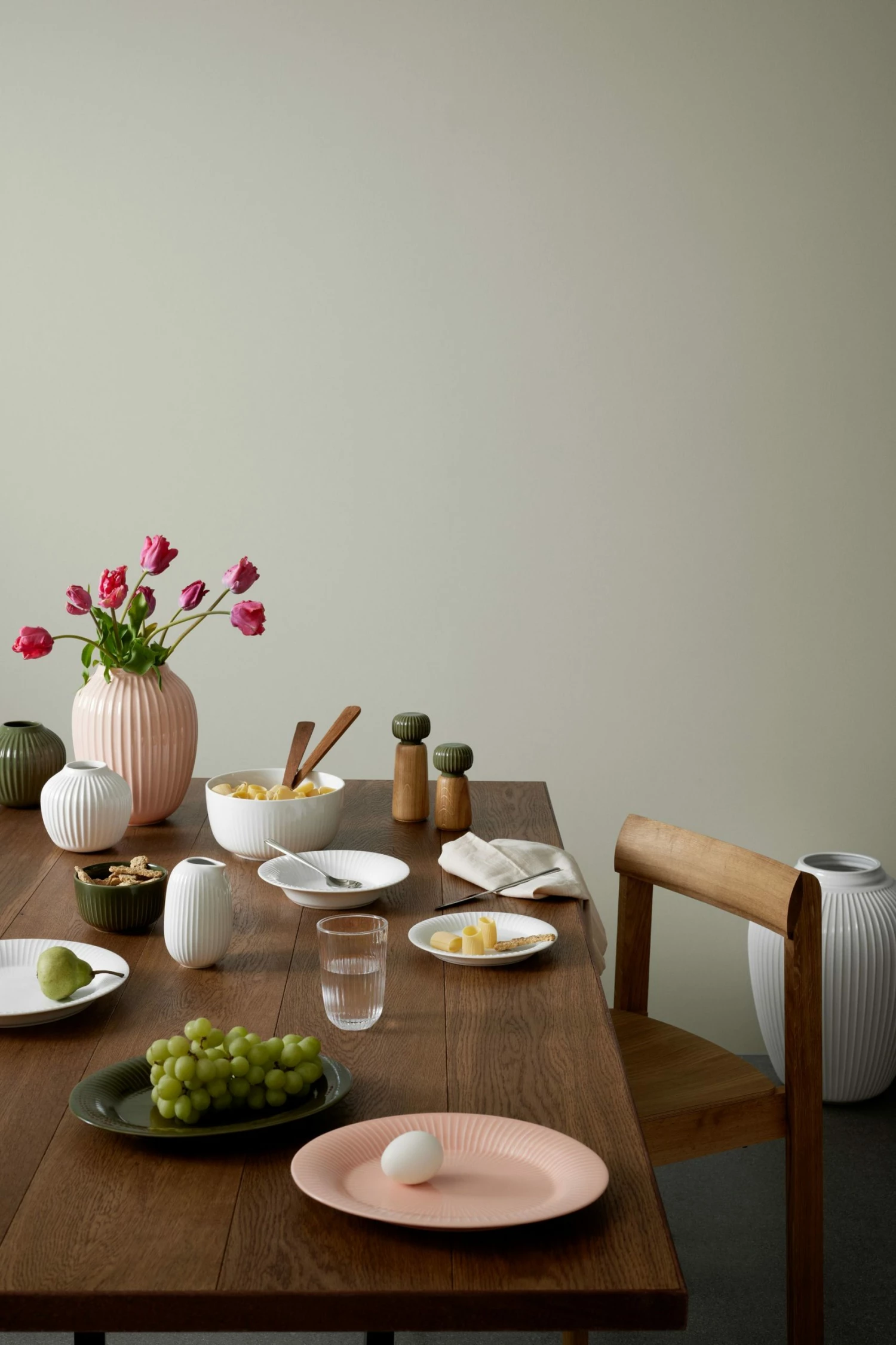 Kähler Olive Green Hammershoi 13cm Salt & Pepper Mill/Grinder 2 Kähler Olive Green Hammershoi 13cm Salt & Pepper Mill/Grinder